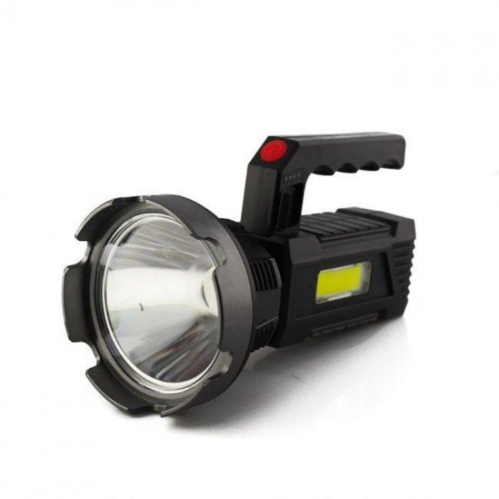 

Аккумуляторный ручной фонарик для туризма и рыбалки СОВА CB-T100 LED+COB Micro 50Вт Черный