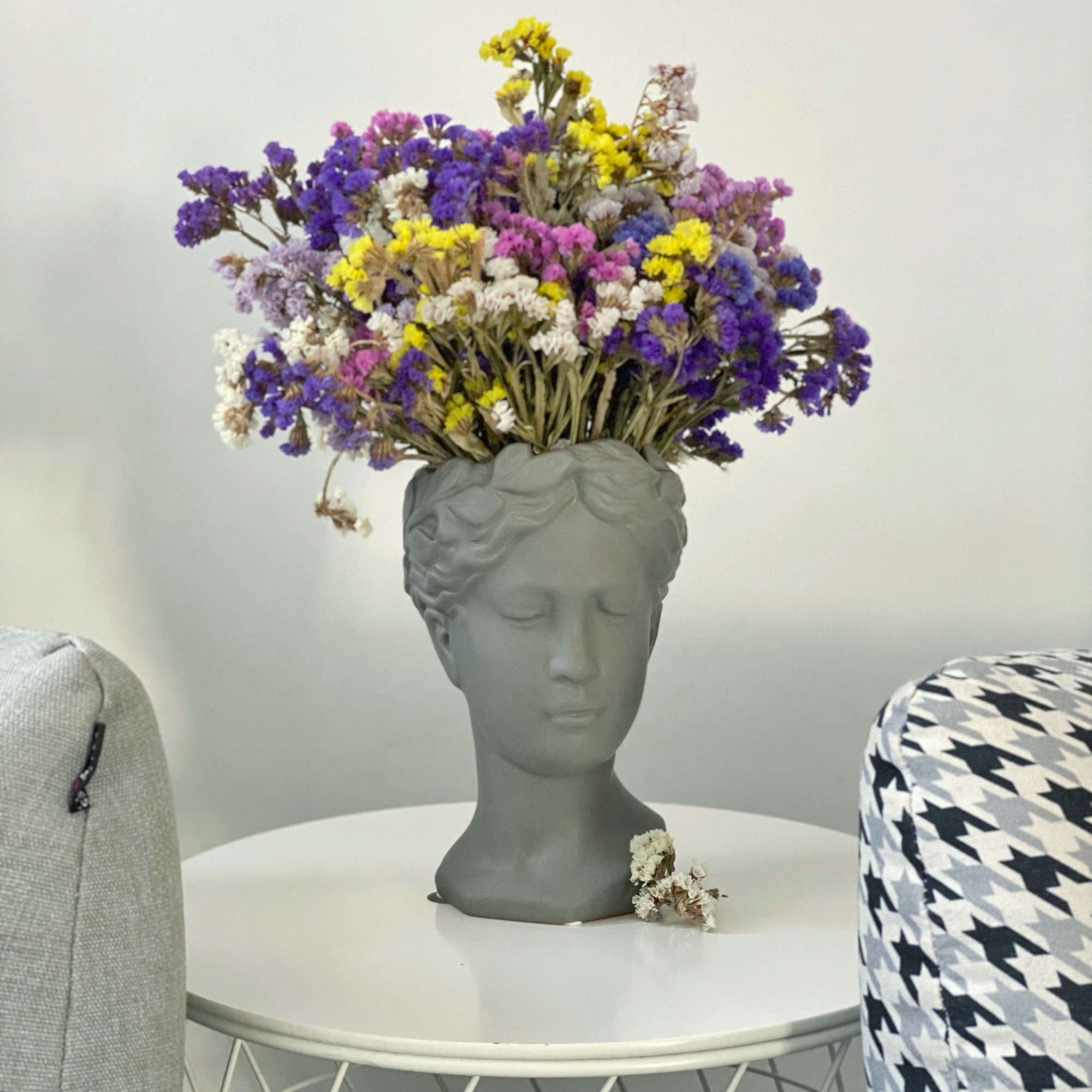 

Ваза SoulDecor FACE керамическая GRACE 25 см серая