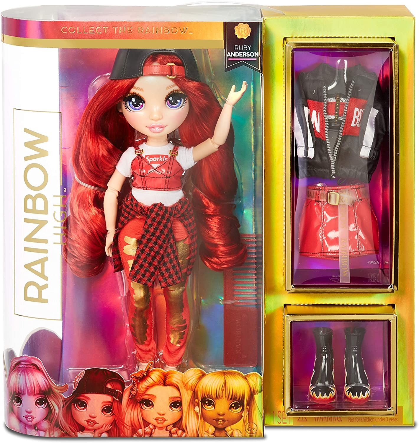

Кукла Рейнбоу Хай Руби Андерсон Rainbow High Ruby Anderson - Red Clothes Fashion Doll