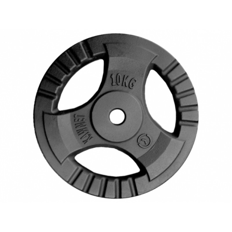 

Диск Kawmet 10 кг для гантели с грифом 28мм, код: PLATES/10/28