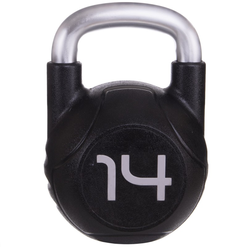 

Гиря для кроссфита Modern с хромированной ручкой 14 кг, черный, код: TA-2681-12-S52