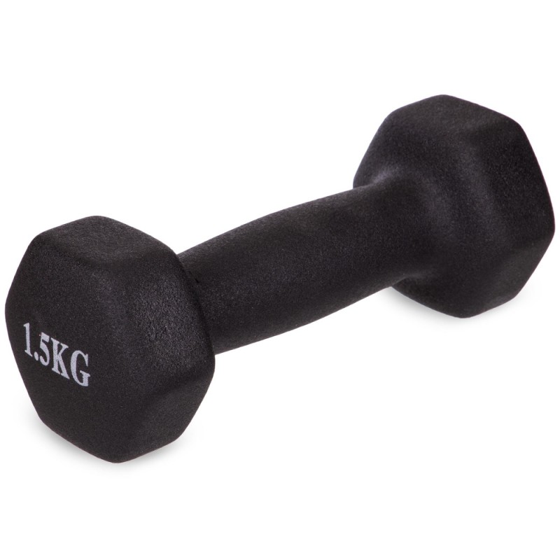 

Гантели для фитнеса FitGo с неопреновым покрытием 1x1.5 кг, код: TA-0001-1_5-S52