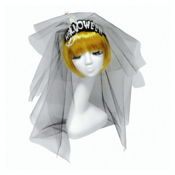 

Фата Halloween на обруче Halloween 15-635BLK-WT