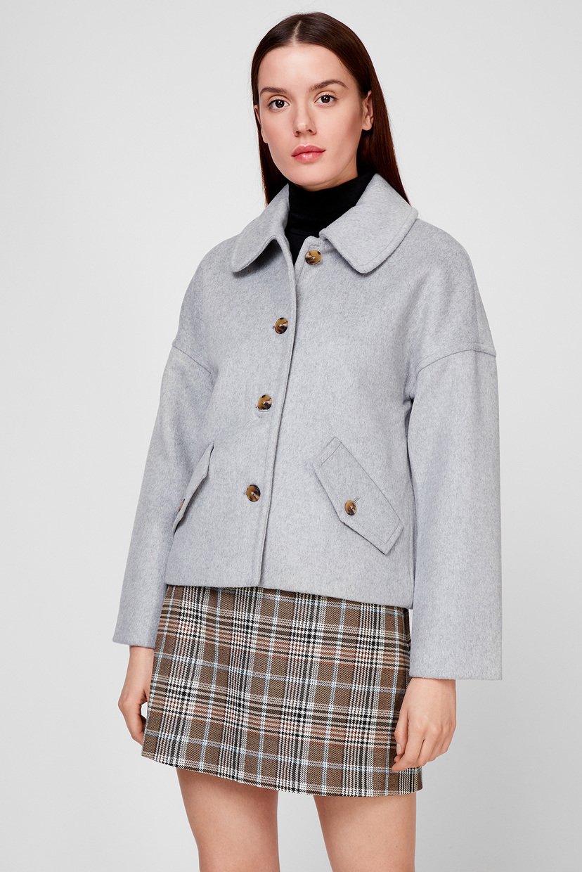 

Женское серое шерстяное пальто WOOL BLEND CROPPED JACKET Gant  4700182, Женское серое шерстяное пальто WOOL BLEND CROPPED JACKET Gant S 4700182