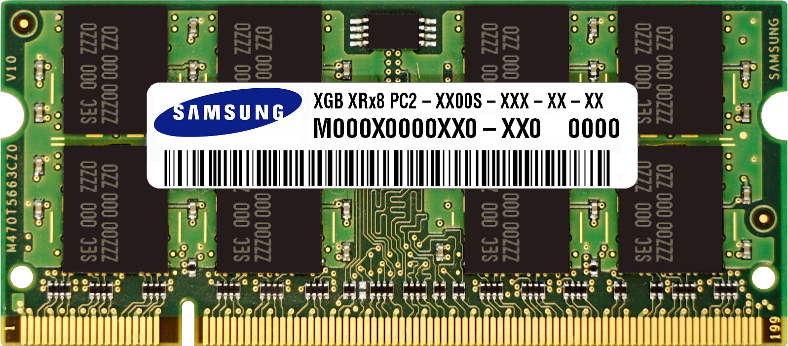 

Оперативна пам'ять Samsung SODIMM DDR2 2Gb 667MHz PC2-5300 (M470T5669AZ0-CE6)