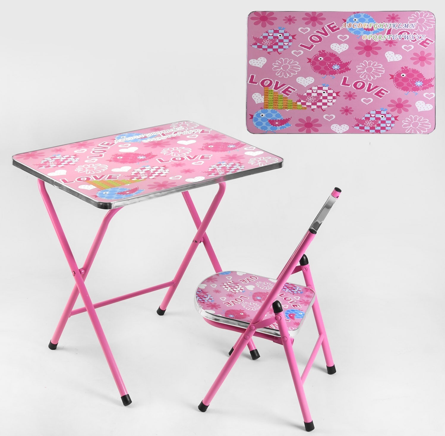 

Столик со стульчиком складной Joy C-44549-3 Pink (C-44549)