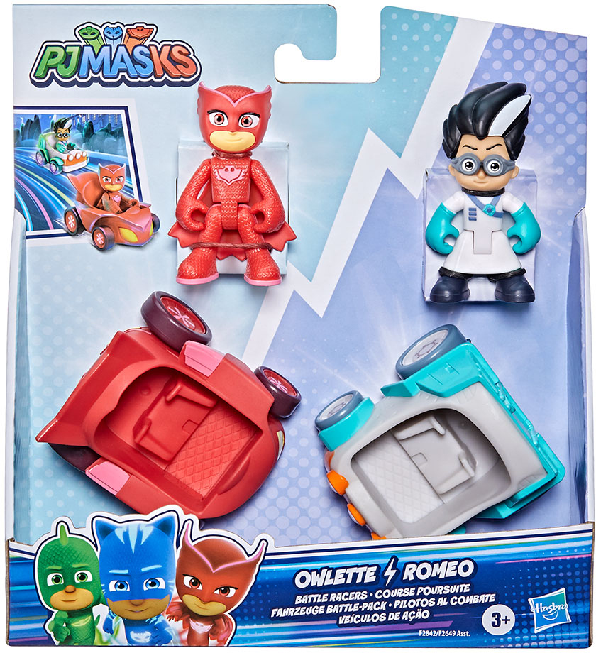 

Игровой набор PJ Masks Герои в масках - Алетт против Ромео (2 фигурки 2 машинки) (F2842) (5010993847730)