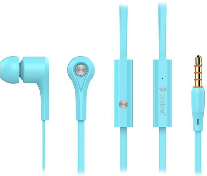 

Вакуумные наушники с микрофоном Celebrat D3 Blue (D106586)