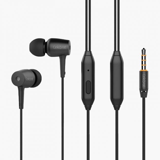 

Вакуумные наушники с микрофоном Celebrat G13 Black (G100695)