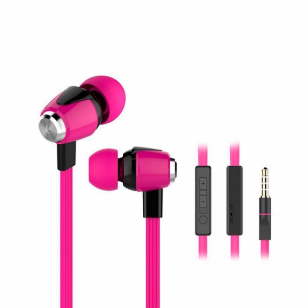 

Вакуумные наушники для телефона Celebrat S30 Pink (S100225)
