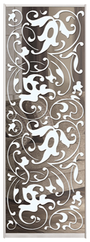 

Дверь (раздвижная система ) пескоструй гроздья на зеркале серебро рисунок 61 к шкафу-купе 50 x 215 см