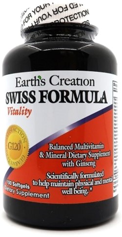 

Мультивитаминный комплекс Earths Creation Swiss Formula 100 капсул (608786005709)