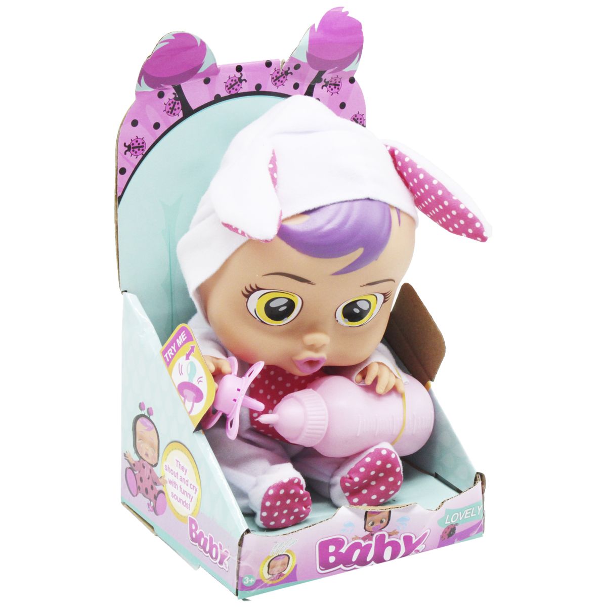 

Пупс CRY BABIES Зайчик MiC (XM1435/6/7/8/9) (171801)