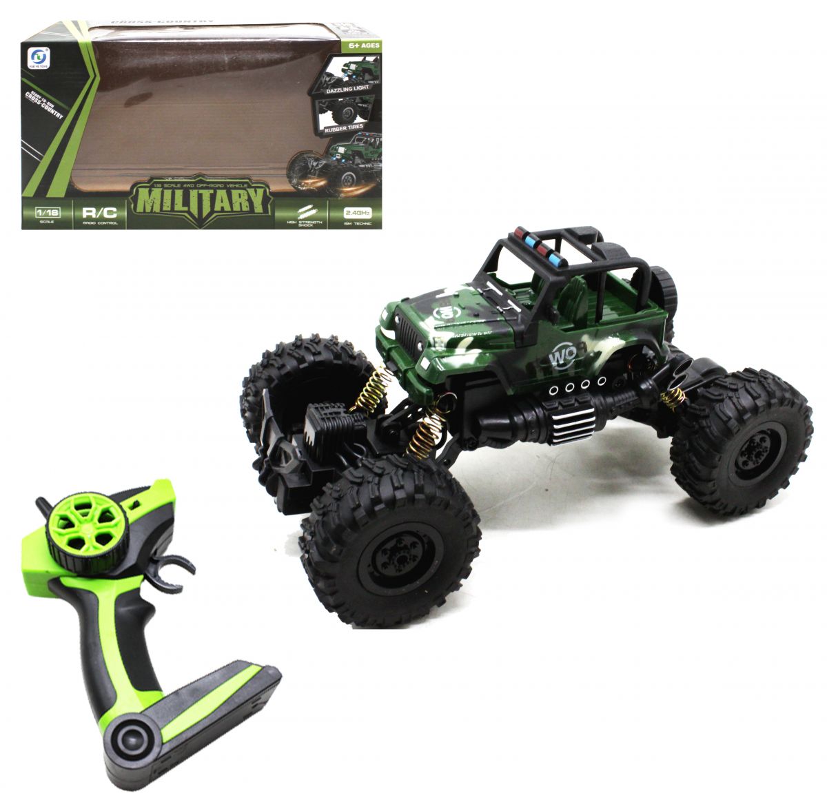 

Внедорожник на радиоуправлении зелёный MiC (689-4A) (155351)