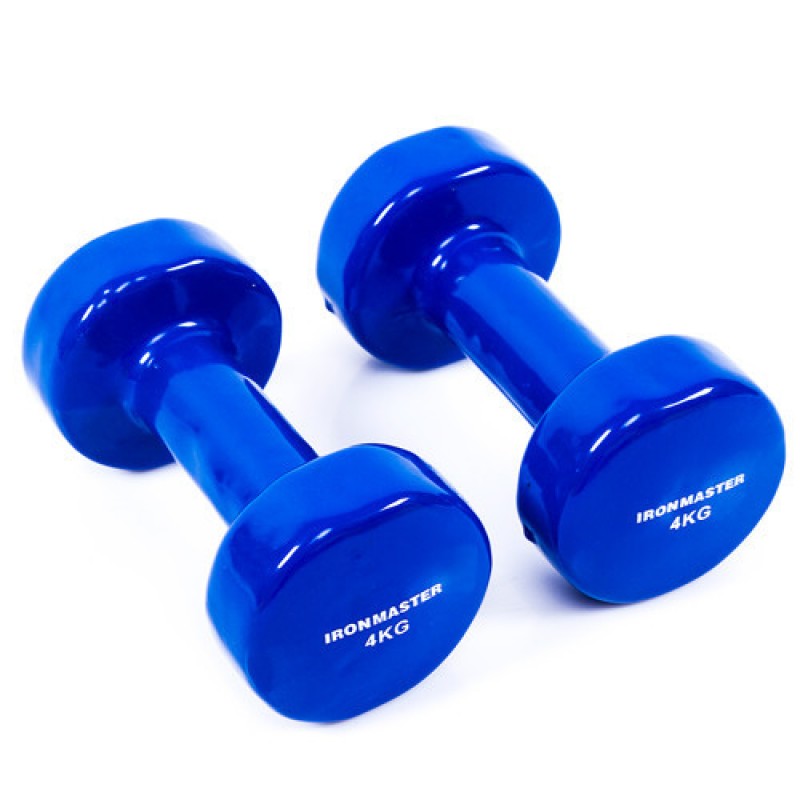 

Гантели виниловые IronMaster 2х4 кг, код: IR92022-24-WS