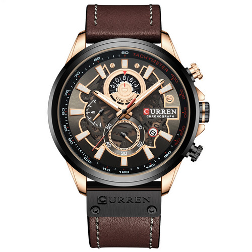 

Часы наручные Curren 8380 Black-Cuprum-Dark Brown