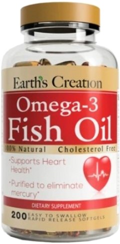 

Жирные кислоты Earths Creation Omega 3-1000 мг (Cholesterol Free) 200 капсул (608786021525)