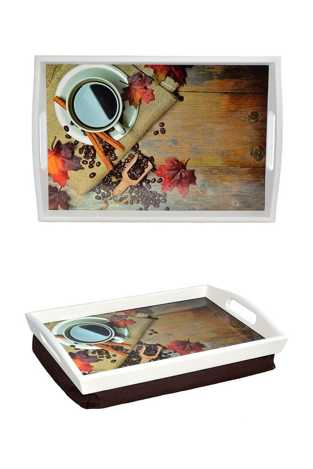 

Поднос на подушке BST Бодрящая осень 48х33см 040134