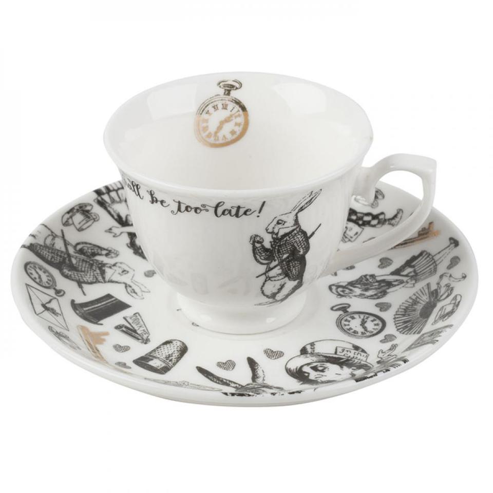 

Чашка кофейная с блюдцем V & A Alice in Wonderland 75мл VA5200019