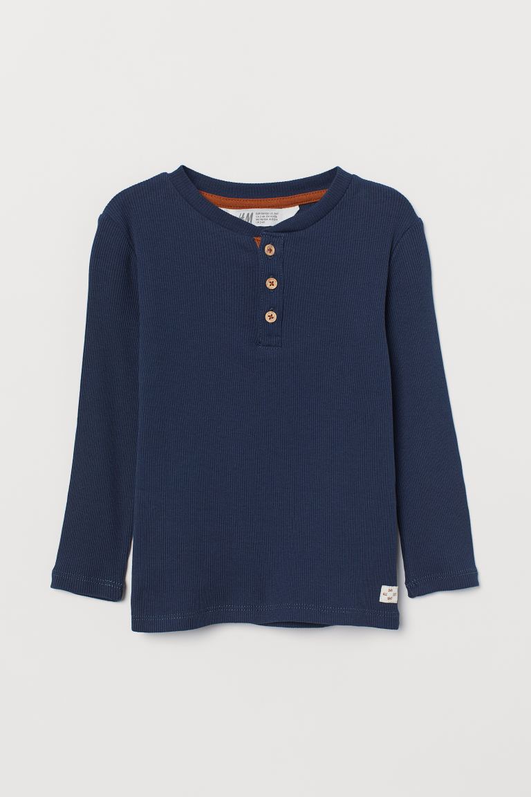 

Футболка с длинным рукавом H&M 98-104 Сине-черный (0881114001)