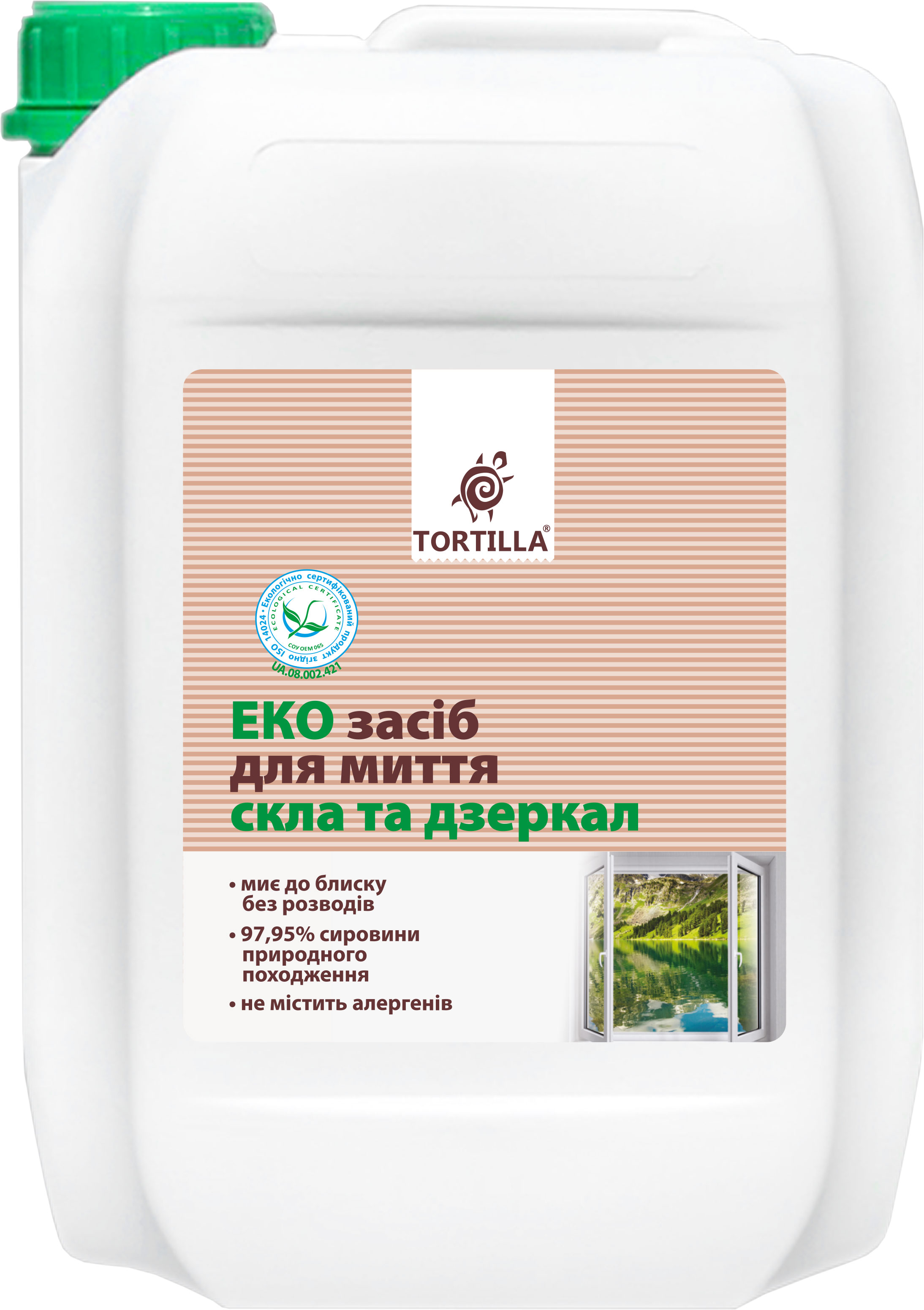 Акція на Эко средство для мытья стекол и зеркал TORTILLA 4.7 л (4820178062527) від Rozetka UA