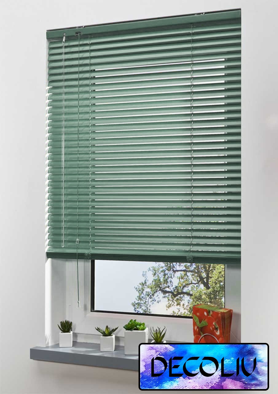 

Жалюзи DECOLIV Горизонтальные алюминиевые зеленые 110*150см