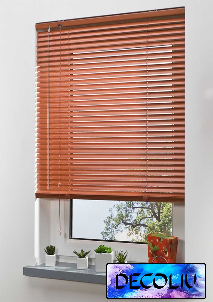 

Жалюзи DECOLIV Горизонтальные алюминиевые пудровые 190*170см