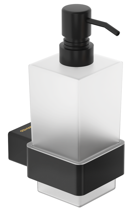 Акция на Дозатор для жидкого мыла GENWEC Pompei GW05 59 04 03 черный матовый от Rozetka UA