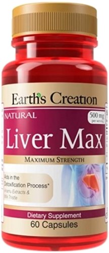 

Добавка для улучшения состояния печени Earths Creation Liver Max 60 капсул (608786003842)