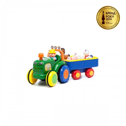 

Игрушка на колесах Kiddieland ТРАКТОР С ТРЕЙЛЕРОМ (на колесах, свет, озвуч. укр. яз.) (024753)