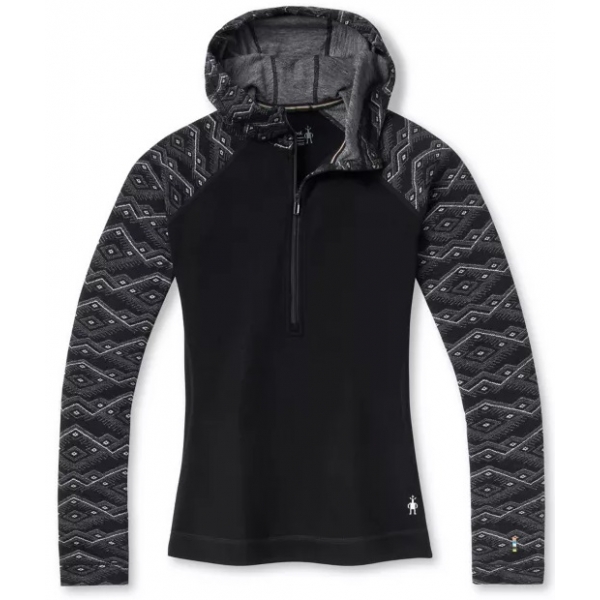 

Термофутболка женская Smartwool Women's Merino 250 Baselayer 1/2 Zip Hoodie Boxed, Black Mountain Fairisle, M (SW SW016378.H25-M)
