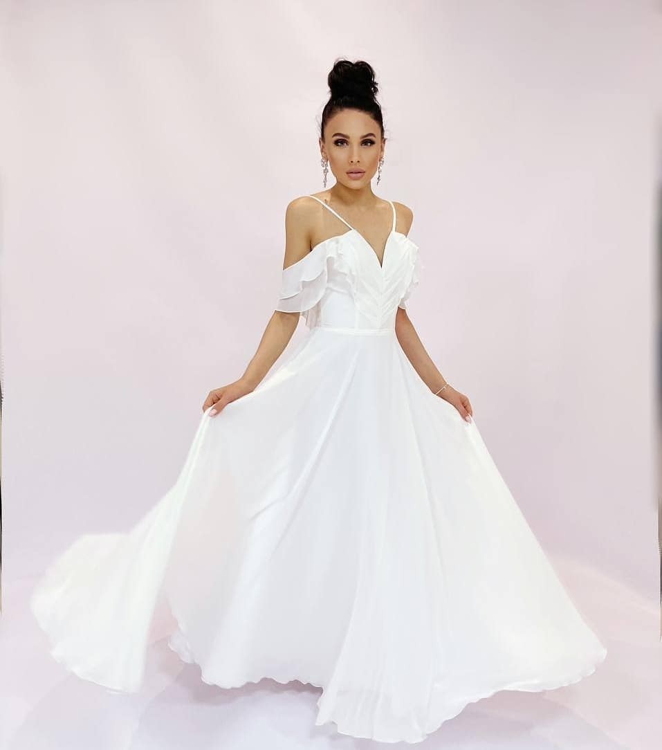 

Свадебное платье ANGEL FASHION DRESS ДАЛЬЯ 42 молочный
