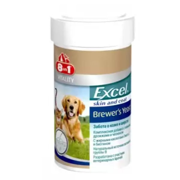 

Пивные дрожжи для кошек и собак 8in1 Brewers Yeast Excel 780тб