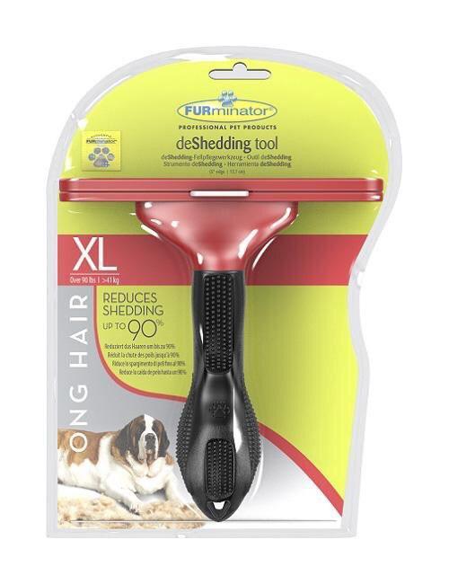 

FURminator с кнопкой для собак с длинной шерстью Размер XL 125х8 мм