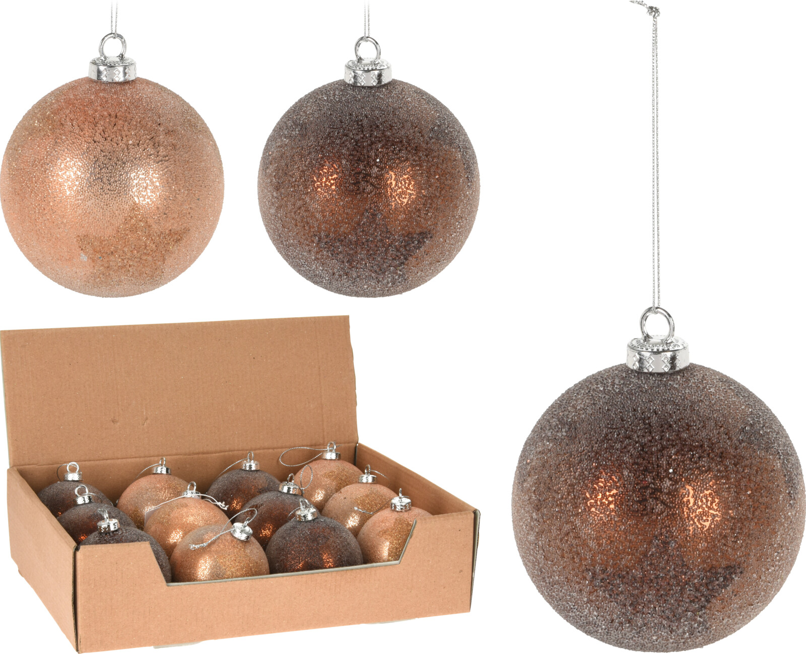 

Набор елочных шаров Christmas Decoration 8 см 12 шт (ABJ432770)