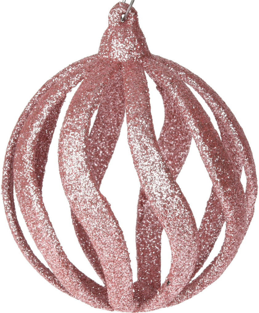 

Набор елочных шаров Christmas Decoration 8 см 3 шт (AWR100700_розовый)