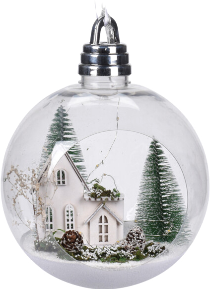 

Елочный шар Christmas Decoration 20 см с подсветкой (CAA115200_зеленые елочки)