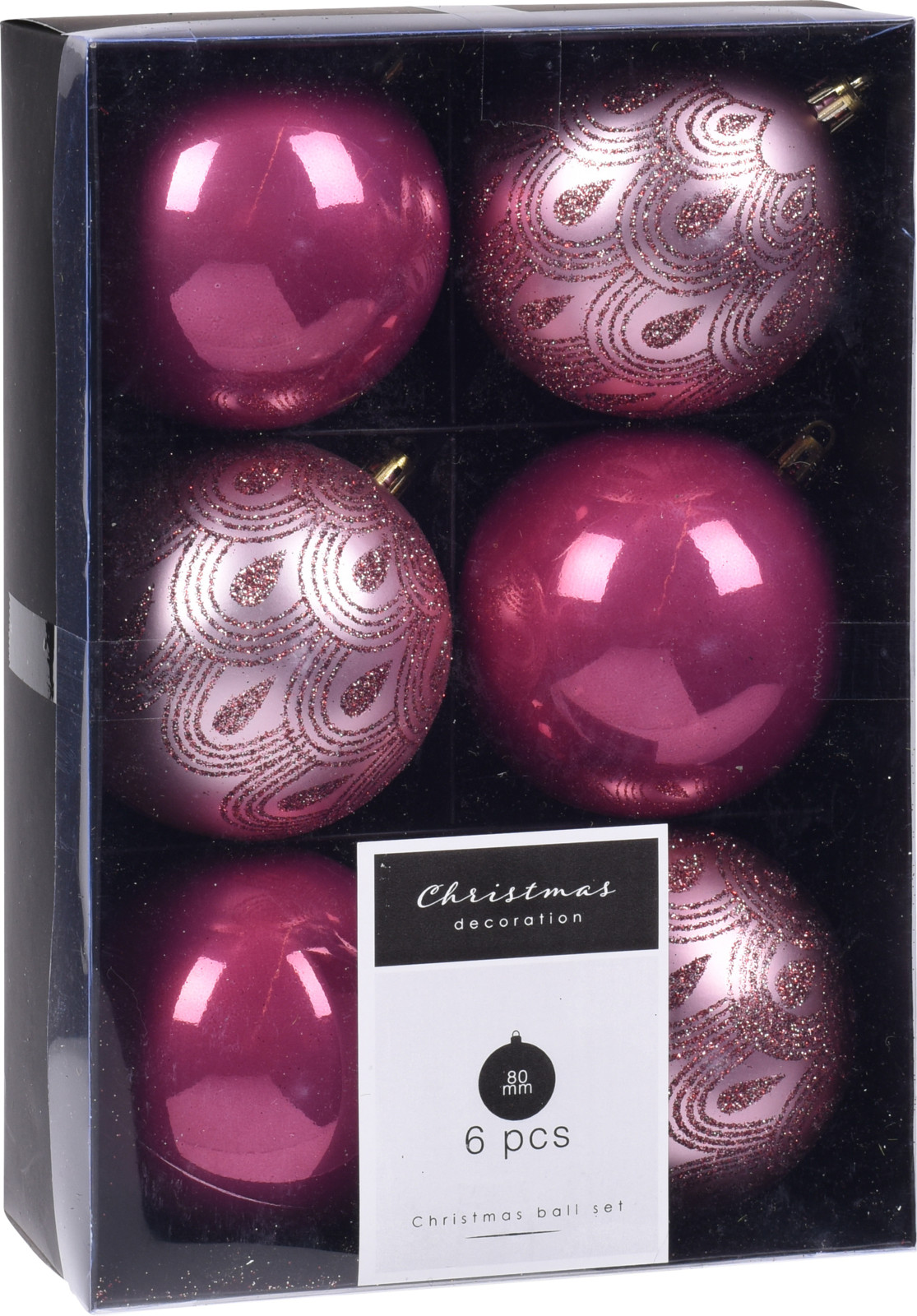 

Набор елочных шаров Christmas Decoration 8 см 6 шт (CAN214750)