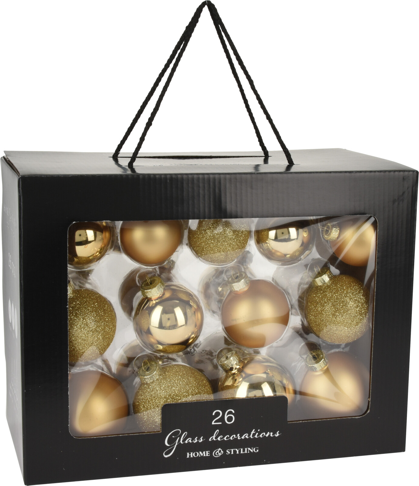 

Набор елочных шаров Home & Styling Collection 26 шт золото (AVK100000)