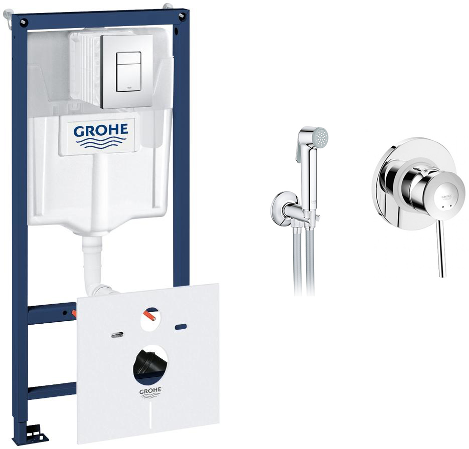 

Инсталляция GROHE Rapid SL 38827000 с душевым гарнитуром BauClassic 2904800S