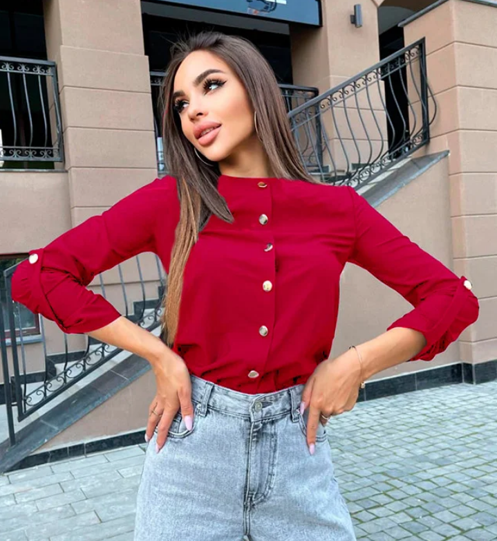 

Женская блуза GF004830 р42/ красная, Женская блуза GF004830 р42/44 красная