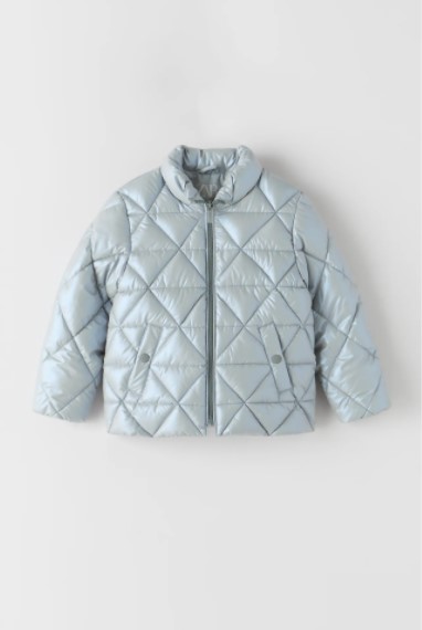 

Куртка перламутровая для девочки 5447 ZARA 122 Голубой 46430