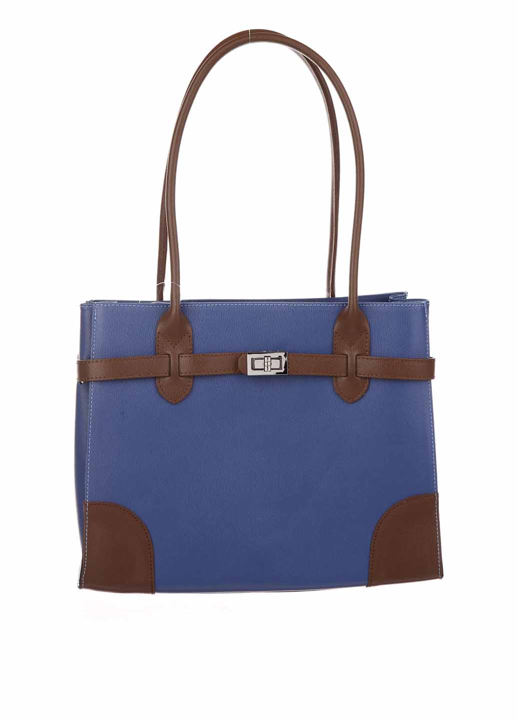 

Деловая Сумка Italian Bags 3342_blue_brown Кожаная Синий