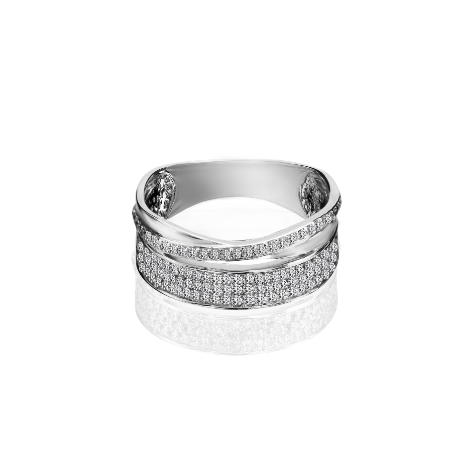 

Кольцо Qzsilver (901-00568) Серебро Белый Фианит белый 21.0 размер