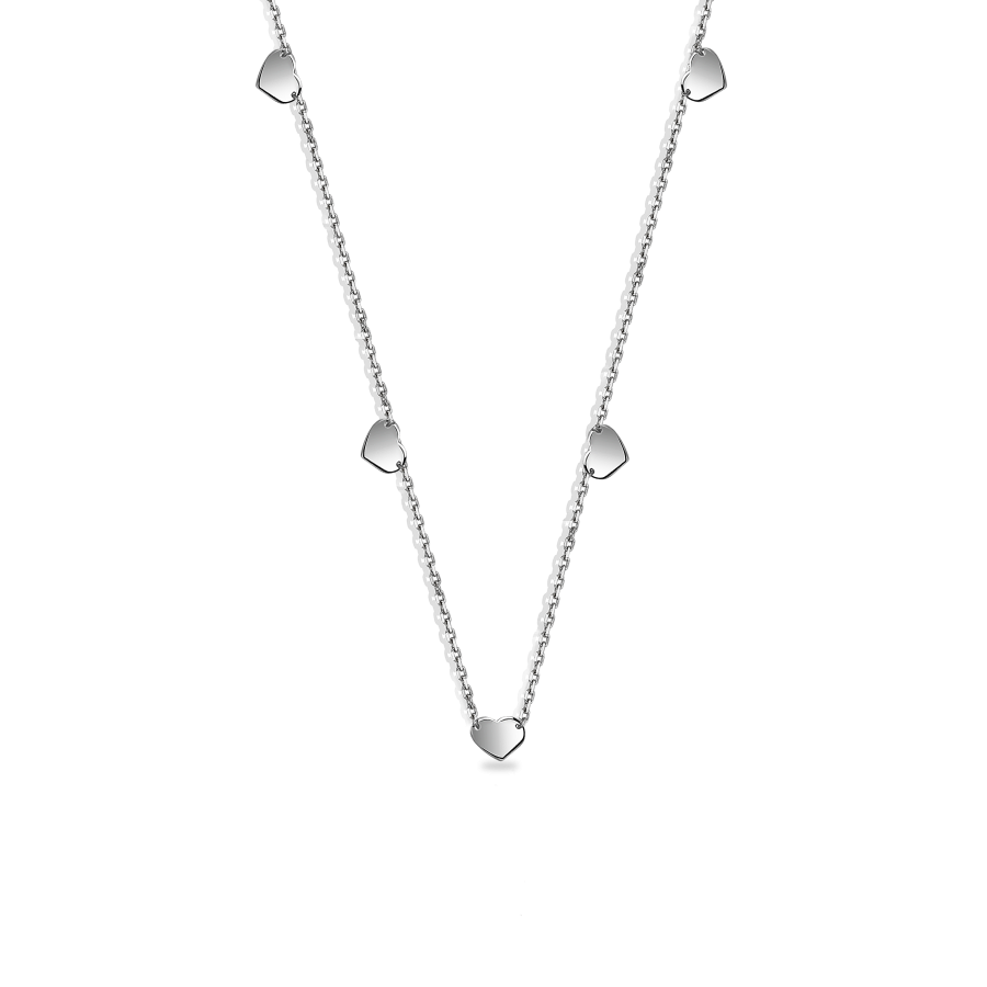 

Колье Qzsilver (908-01075) Серебро Белый 38