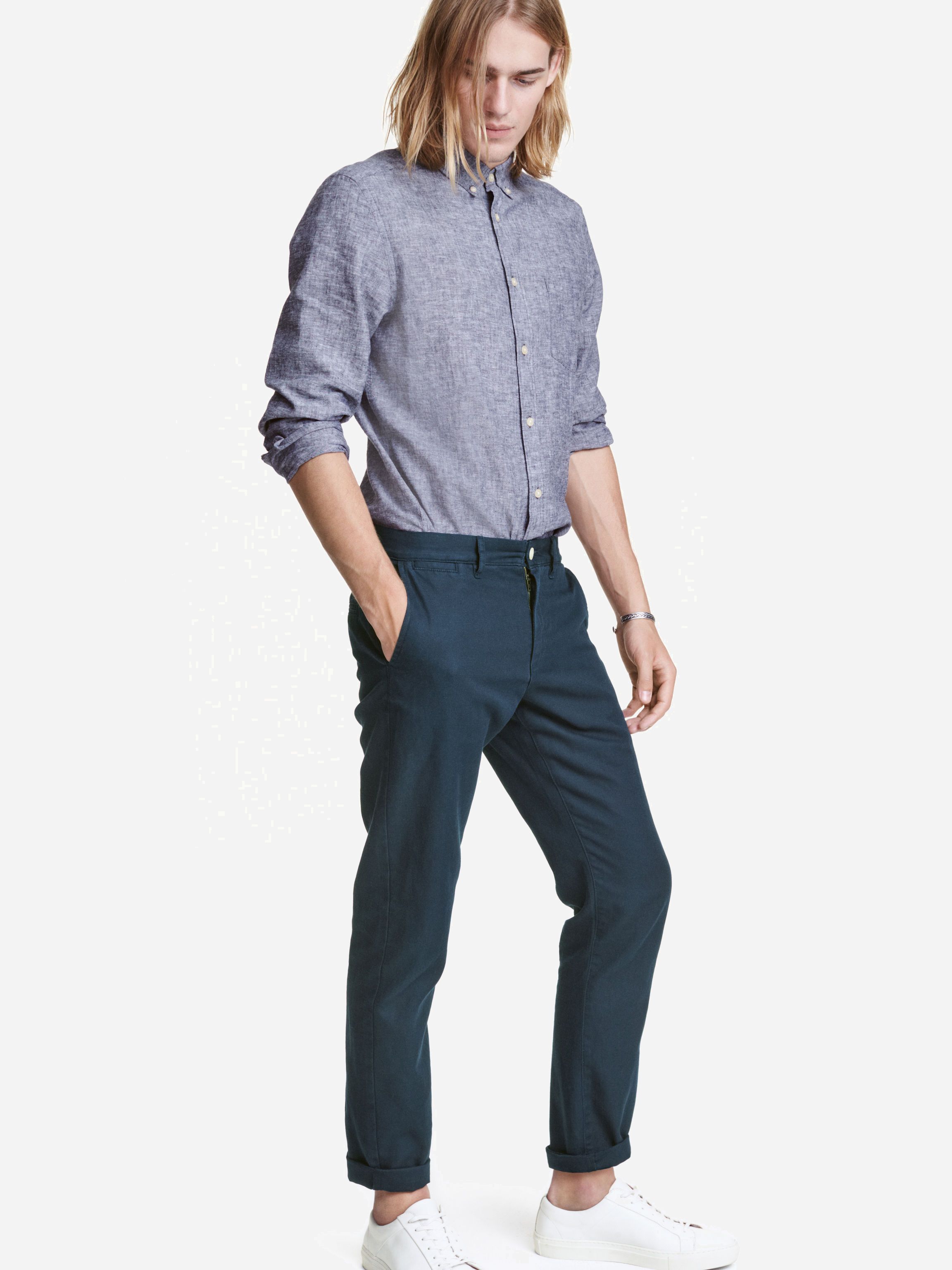 

Брюки H&M XAZ050957MEBO  Темно-синие, Брюки H&M XAZ050957MEBO 40 Темно-синие