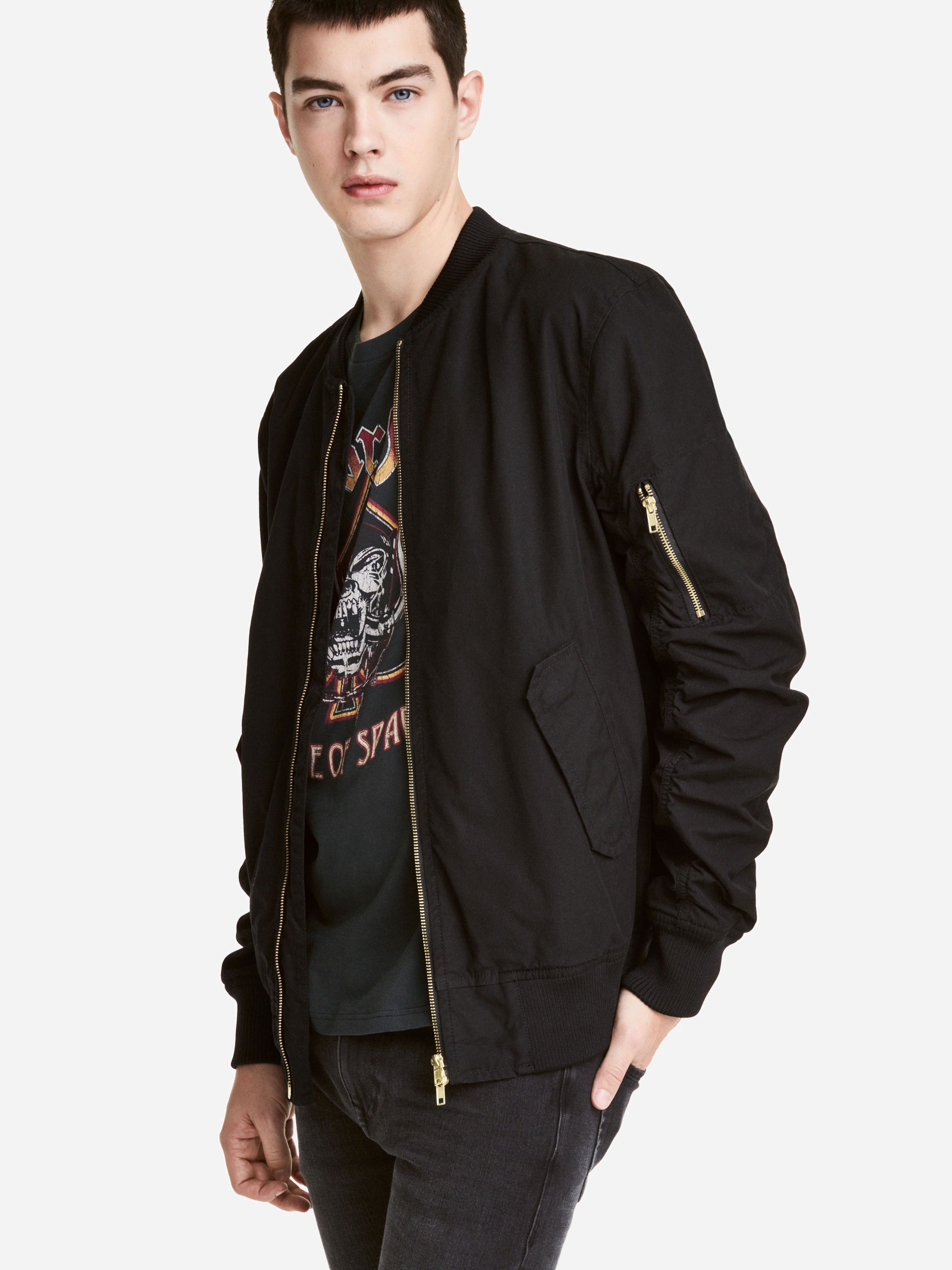

Бомбер H&M XAZ155824IZZU XS Черный
