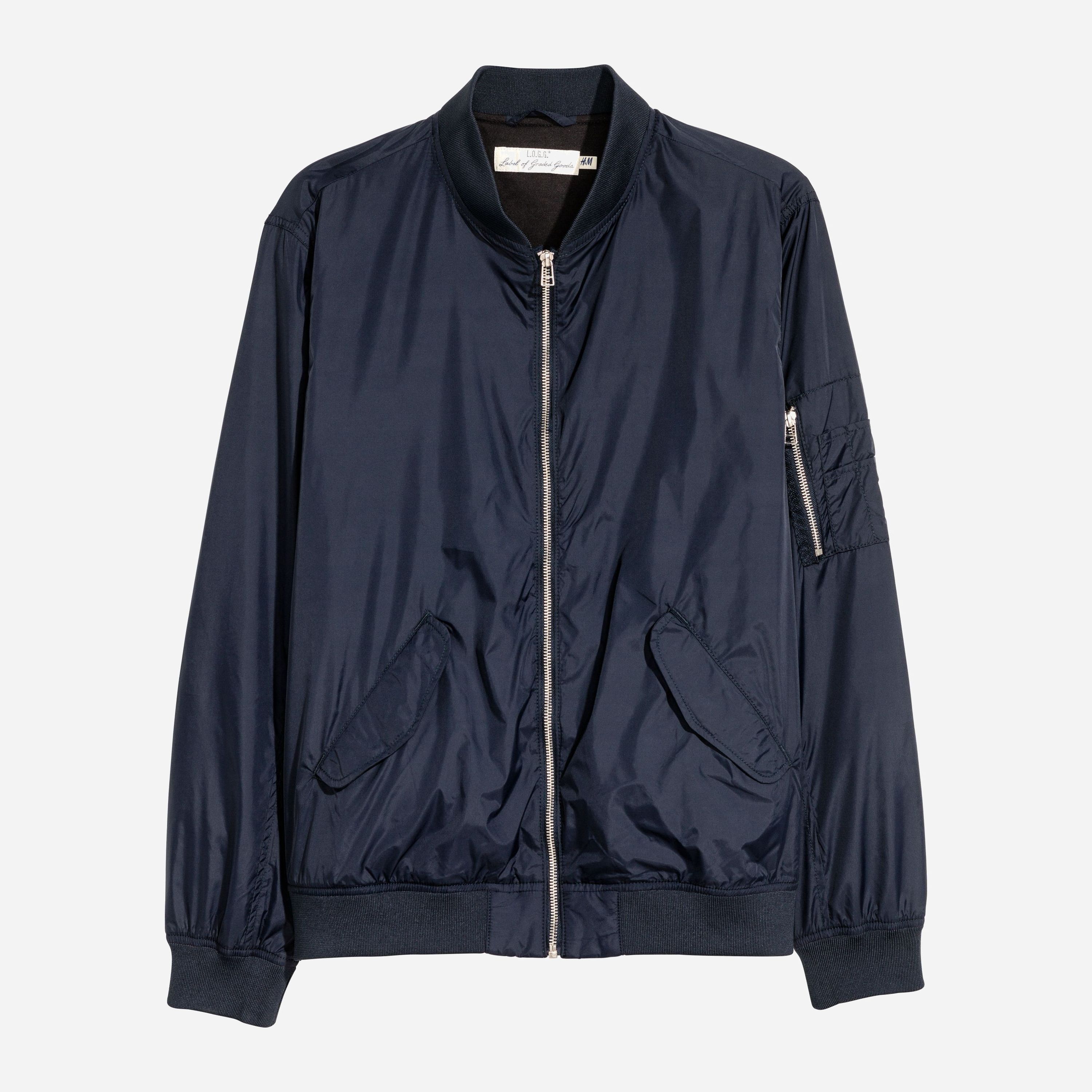 

Бомбер H&M XAZ149740MMUR XS Темно-синий