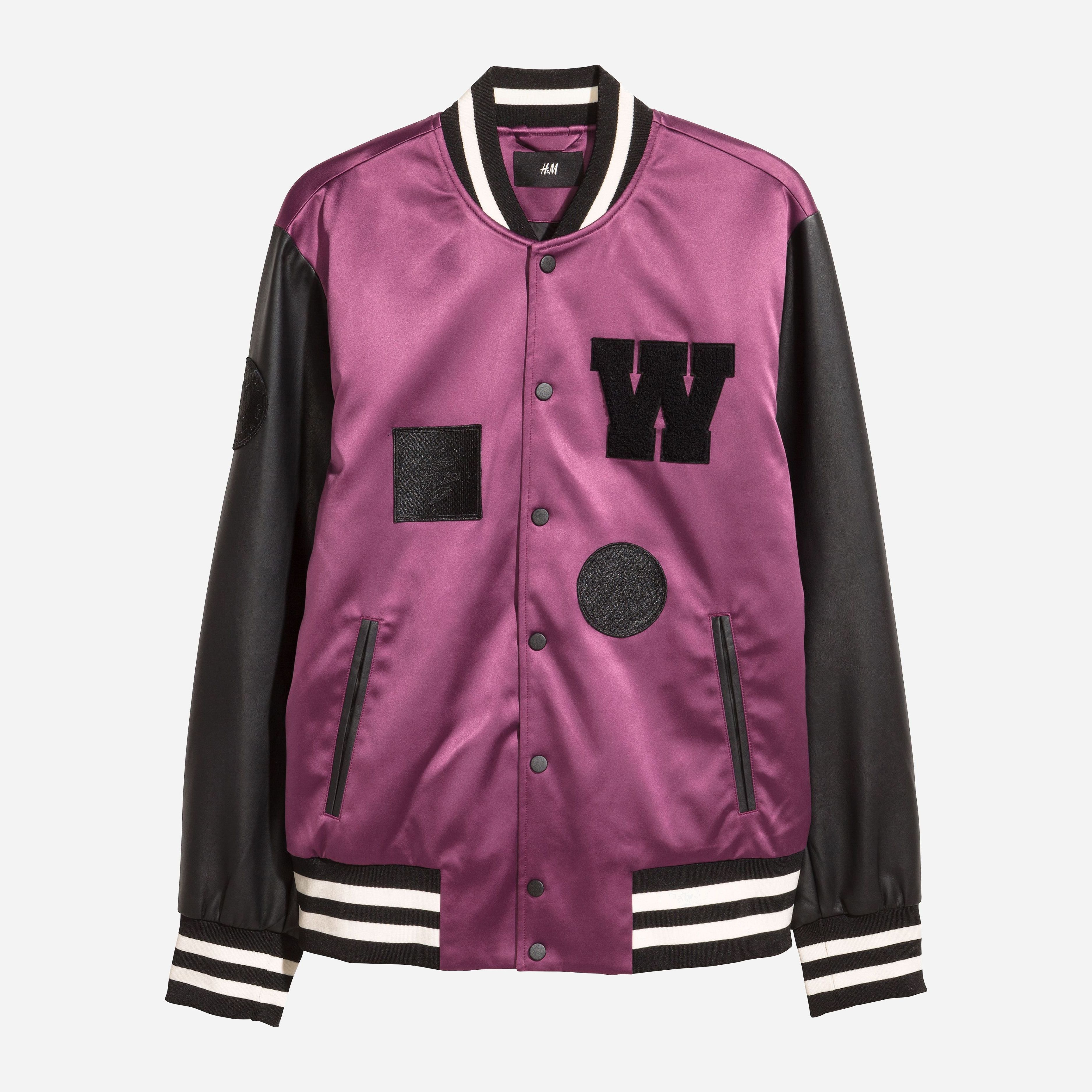 

Бомбер H&M XAZ155824OTRA S Фиолетово-черный
