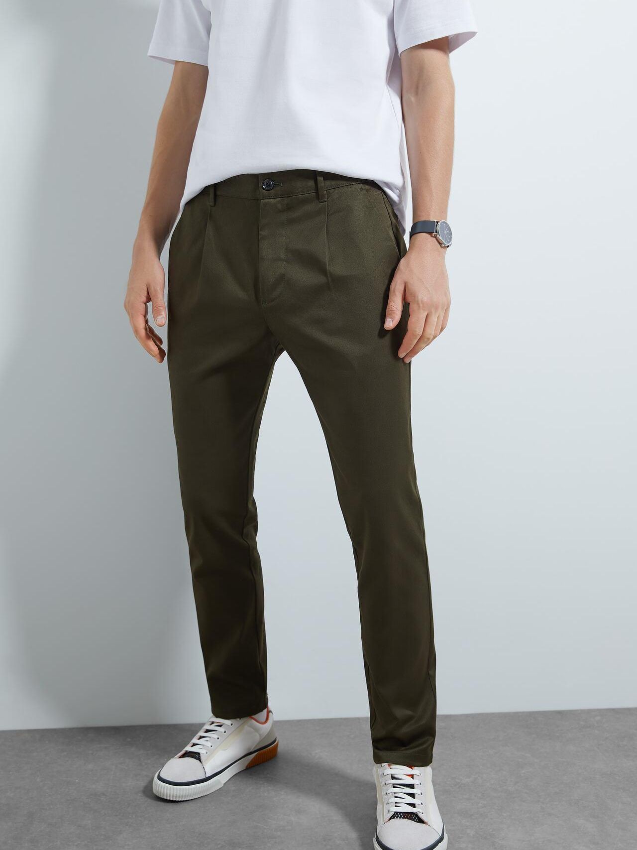 

Брюки Zara XAZ228791VTVL 38 Темно-зеленые